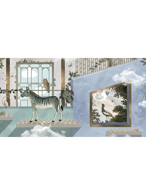 Noordwand Muance Fotobehang Zebra's playground - MU13074 Noordwand Muance Fotobehang Zebra's playground - MU13074