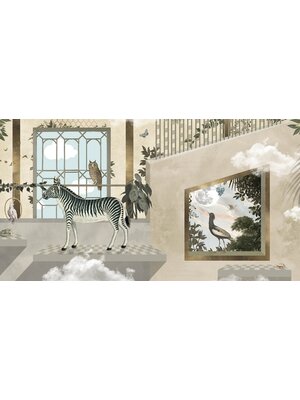 Noordwand Muance Fotobehang Zebra's playground - MU13075 Noordwand Muance Fotobehang Zebra's playground - MU13075