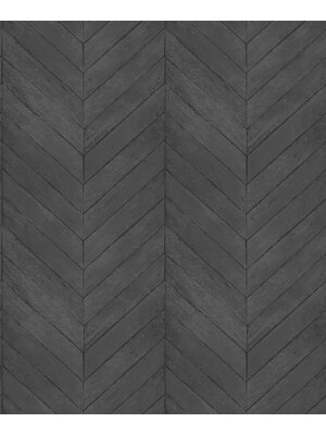 Galerie Natural FX 2 Behang met houten visgraat planken - G67996