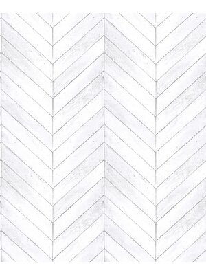 Galerie Natural FX 2 Behang met houten visgraat planken - G68001