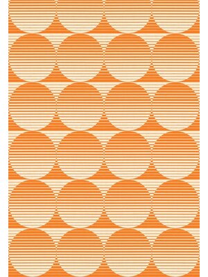 Noordwand Seventies Retrobehang met cirkelprint - S710c4