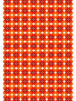 Noordwand Seventies Retrobehang met cirkels - S701a4