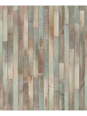 Noordwand Textura Behang met smalle planken print - 1545736