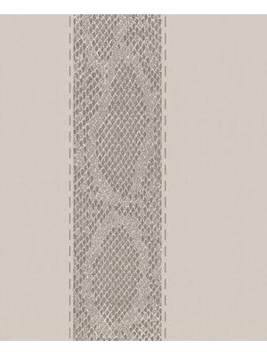 Marburg The New Amsterdam Book Behang strepen met slangenprint structuur - 52203