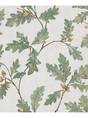 Marburg Timber Behang met eikenbladeren - 35379