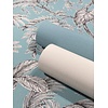 Novamur TopChic 2023-2025; Jackie; Flora; The New Textures Book Behang uni vergrijsd turquoise blauw - 6820-90