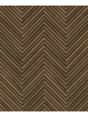 Marburg Travertino Behang met houten Hongaarse punt motief - 33378