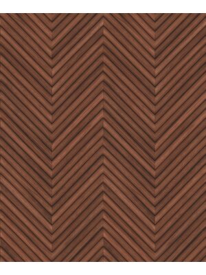 Marburg Travertino Behang met houten Hongaarse punt motief - 33379