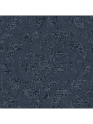 Noordwand Utopia Donkerblauw behang met grote klassieke ornamenten - G68014 Noordwand Utopia Donkerblauw behang met grote klassieke ornamenten - G68014