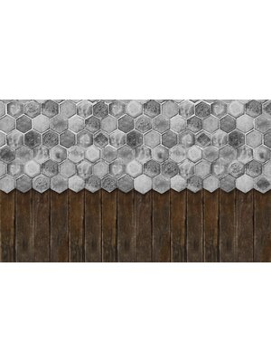 Vanilla Lime Vanilla Lime Fotobehang Floral Tiles - 014263