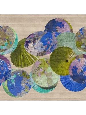 Noordwand Yuuma Fotobehang gekleurde waaiers - 27524Y