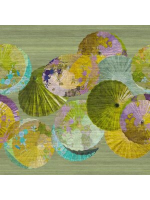 Hohenberger Yuuma Fotobehang gekleurde waaiers - 27525Y