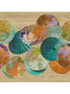 Noordwand Yuuma Fotobehang gekleurde waaiers - 27526Y