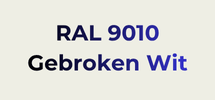 RAL 9010 gebroken wit