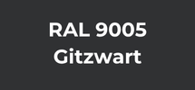 RAL 9005 gitzwart