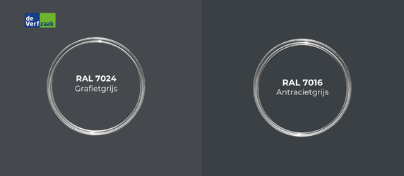 RAL 7024 vs RAL 7016