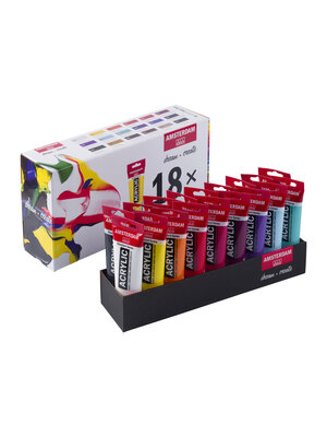 Amsterdam Standard Series acrylverf voordeelverpakking - 18 x 120 ml Amsterdam Standard Series acrylverf voordeelverpakking - 18 x 120 ml
