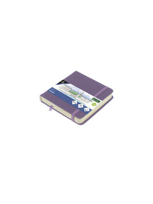 Kangaro Schetsboek - Heather Purple - Hardcover - 80 vellen - 140g - Roomwit Papier met Elastiek en Lint