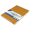 Kangaro Schetsboek - Okergeel - Hardcover - 80 vellen - 140g - Roomwit Papier met Elastiek en Lint Kangaro Schetsboek - Okergeel - Hardcover - 80 vellen - 140g - Roomwit Papier met Elastiek en Lint