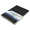 Kangaro Schetsboek - Zwart - Hardcover - 80 vellen - 140g - Roomwit Papier met Elastiek en Lint Kangaro Schetsboek - Zwart - Hardcover - 80 vellen - 140g - Roomwit Papier met Elastiek en Lint