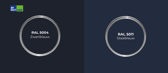 RAL 5004 vs RAL 5011