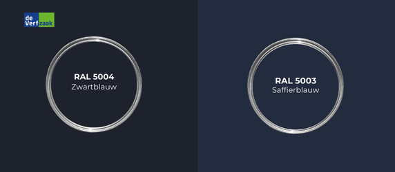 RAL 5004 vs RAL 5003