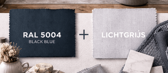 RAL 5004 vs lichtgrijs