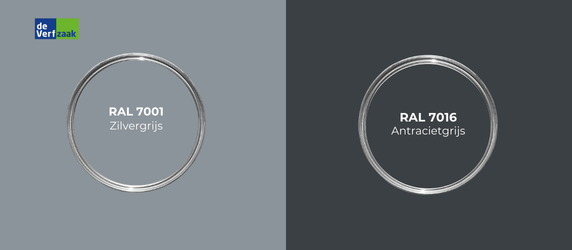 RAL 7001 vs RAL 7016