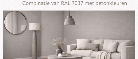 RAL 7037 combineren betonkleuren