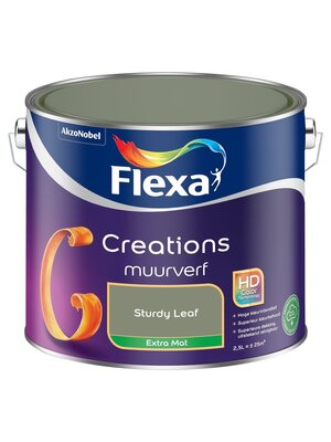 Flexa Creations Muurverf Extra Mat - Sturdy Leaf Flexa Creations Muurverf Extra Mat - Sturdy Leaf