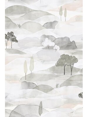 Marburg Behang met getekend landschap - 35787