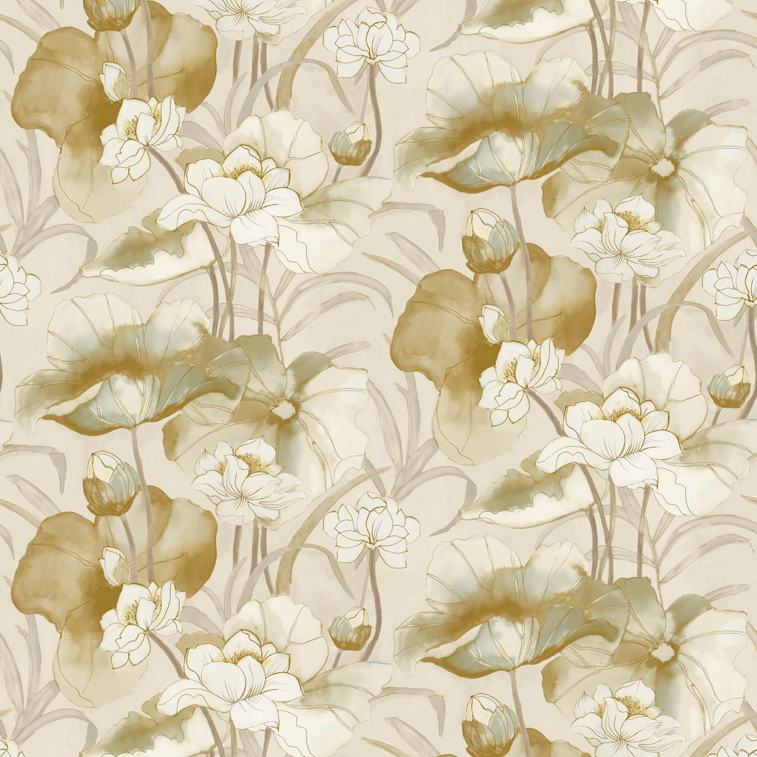 SketchTwenty3 FC Designology- Waterlily Gold - DE01734