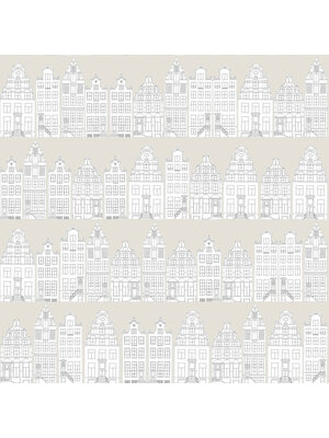 Dutch FC Joy- grachtenpanden beige/wit - 72037