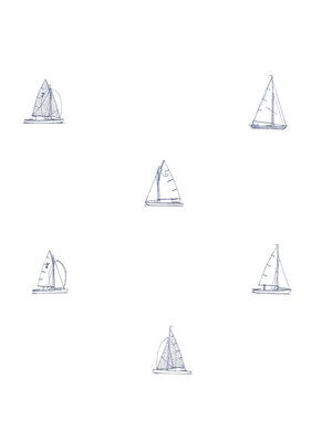 Dutch FC Joy- zeilboten wit/blauw - 72047