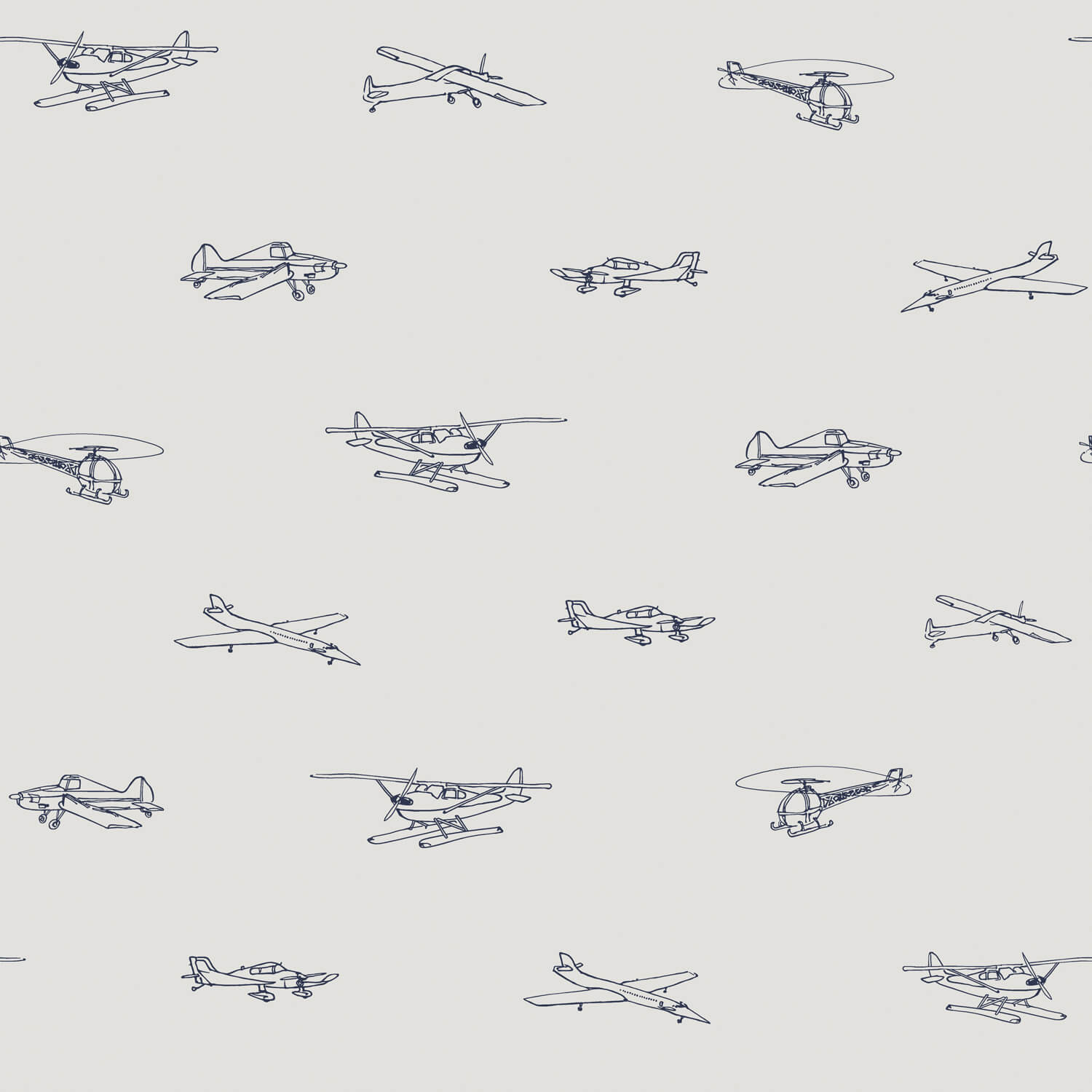 Dutch FC Joy- vliegtuigen grijs/blauw - 72063