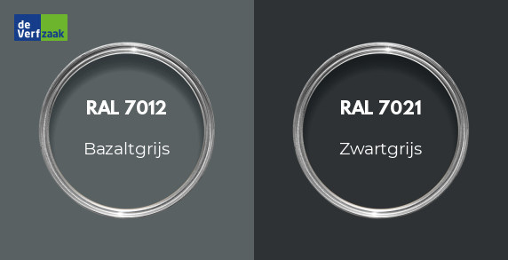 RAL 7012 vs RAL 7021
