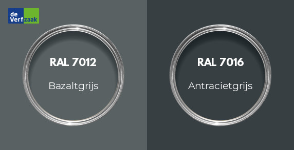 RAL 7012 vs RAL 7016