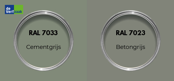 RAL 7033 vs RAL 7023