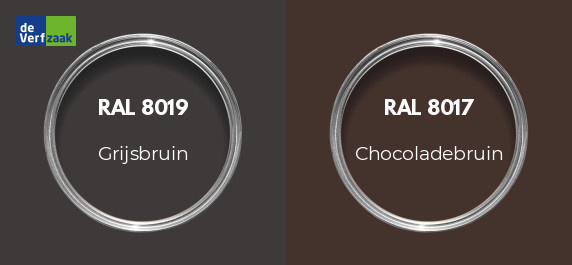 RAL 8019 vs RAL 8017