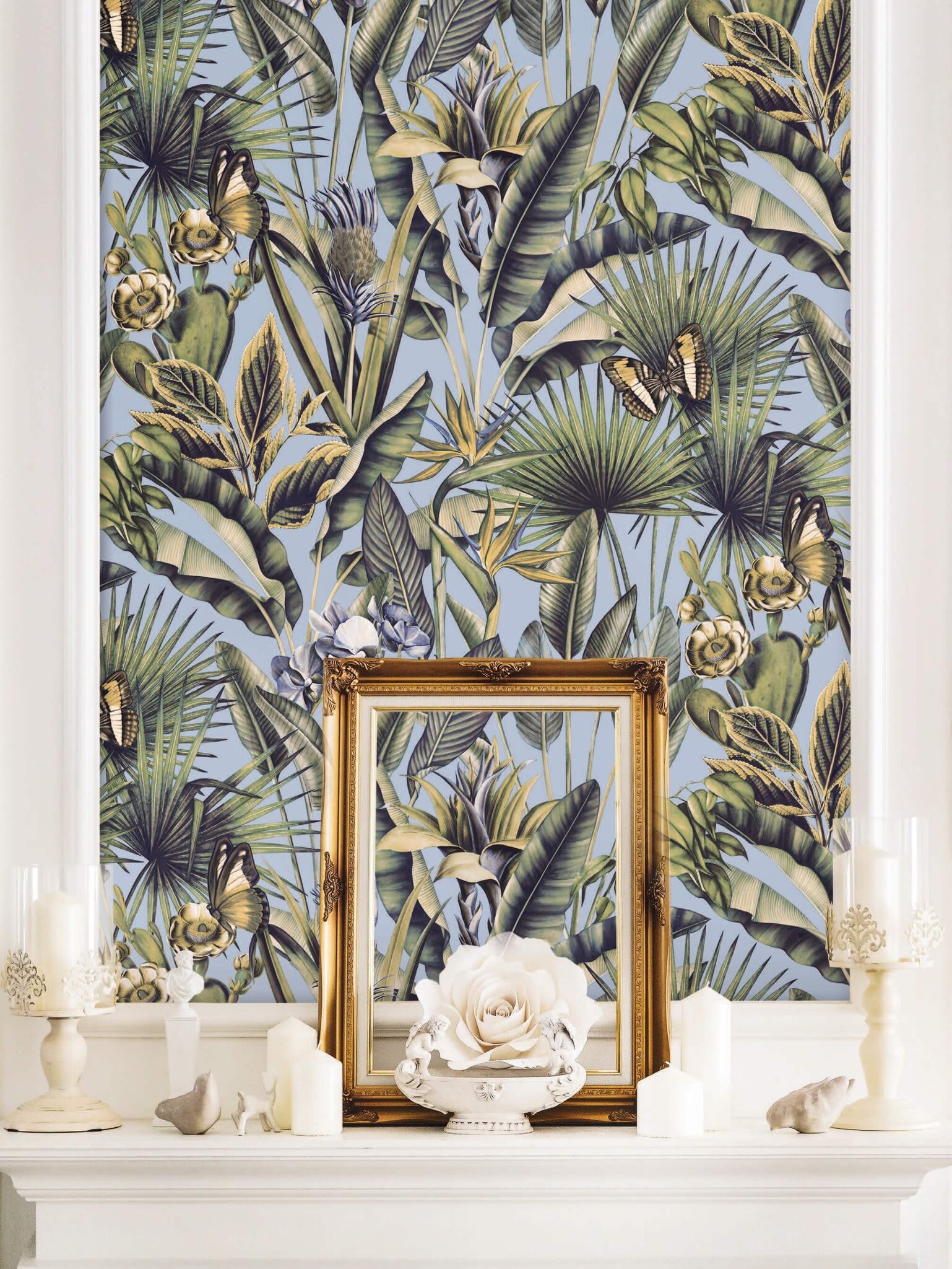 Dutch Tahiti - Fiori grijs/beige - 13332