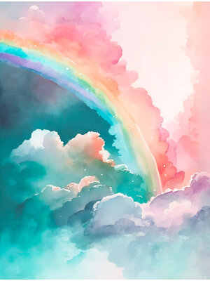 Decoprint Cute Walls- Rainbow Magic 212x280cm - CW6000-3