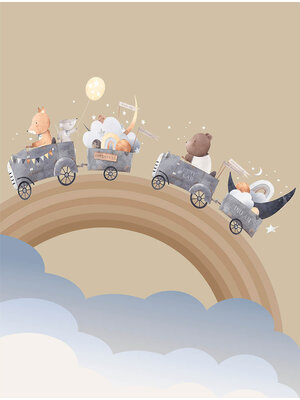 Decoprint Cute Walls- Rainbow Travel 212x280cm - CW6002-1