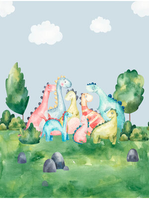 Decoprint Cute Walls- Dino Land 212x280cm - CW6003-2