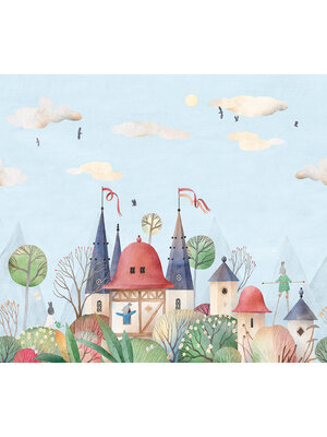 Decoprint Cute Walls- Woodlnd Bunnies 318x280cm - CW6007-1