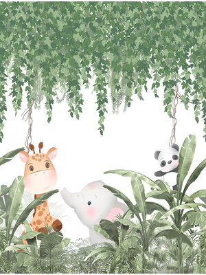 Decoprint Cute Walls- Jungle Frnd Exp 212x280cm - CW6016-1