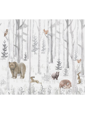 Decoprint Cute Walls- Winter Woodland 318x280cm - CW6044-1