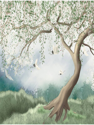 Decoprint Cute Walls- Weeping Willow 212x280cm - CW6051-1