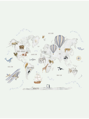 Decoprint Cute Walls- Adv. Atlas Art 212x280cm - CW6118-1