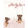 Dutch Cute Walls- Swinging Teddy 212x280cm - CW6127-1 Dutch Cute Walls- Swinging Teddy 212x280cm - CW6127-1