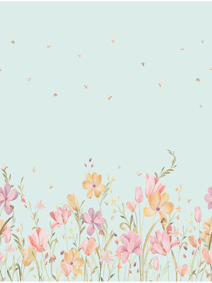 Decoprint Cute Walls- Bee Flowers 212x280cm - CW6129-2